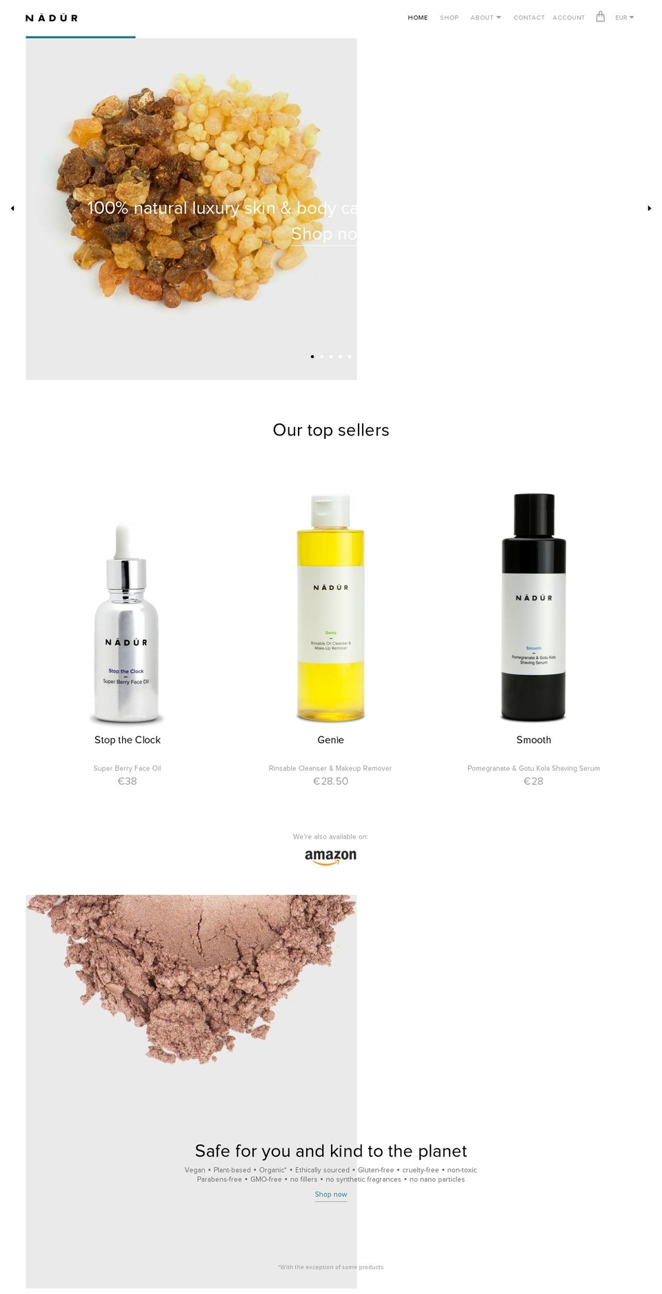 bynadur.com — Shopify storefront screenshot