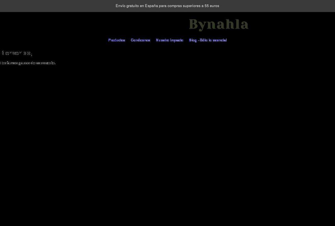 bynahla.com shopify website screenshot