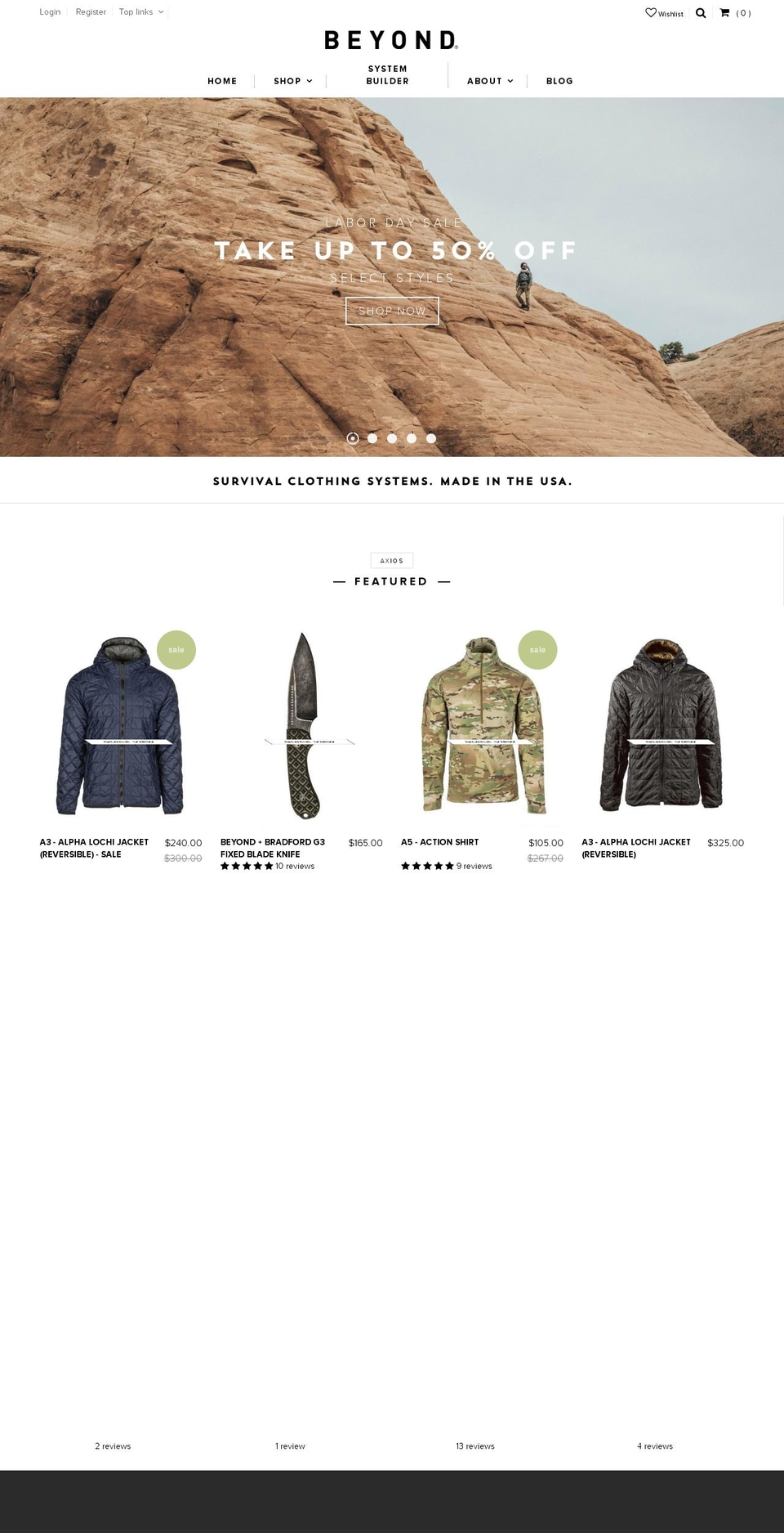 bynd.link shopify website screenshot