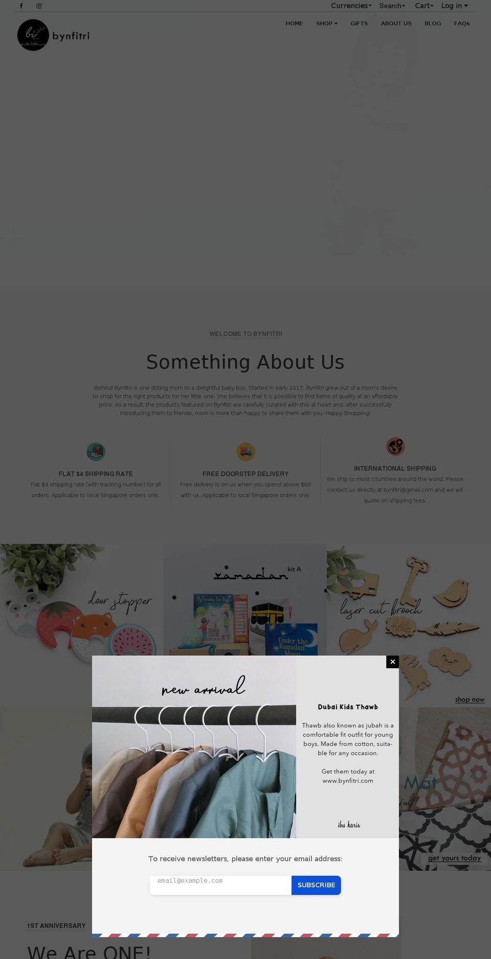 bynfitri.com — Shopify storefront screenshot