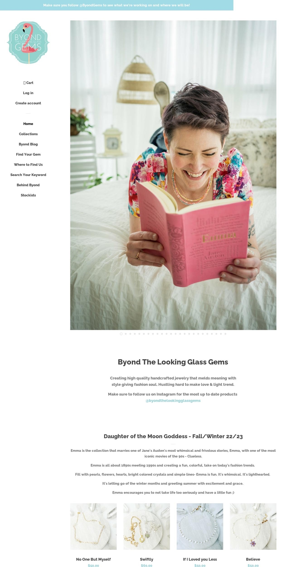 byondgems.com — Shopify storefront screenshot