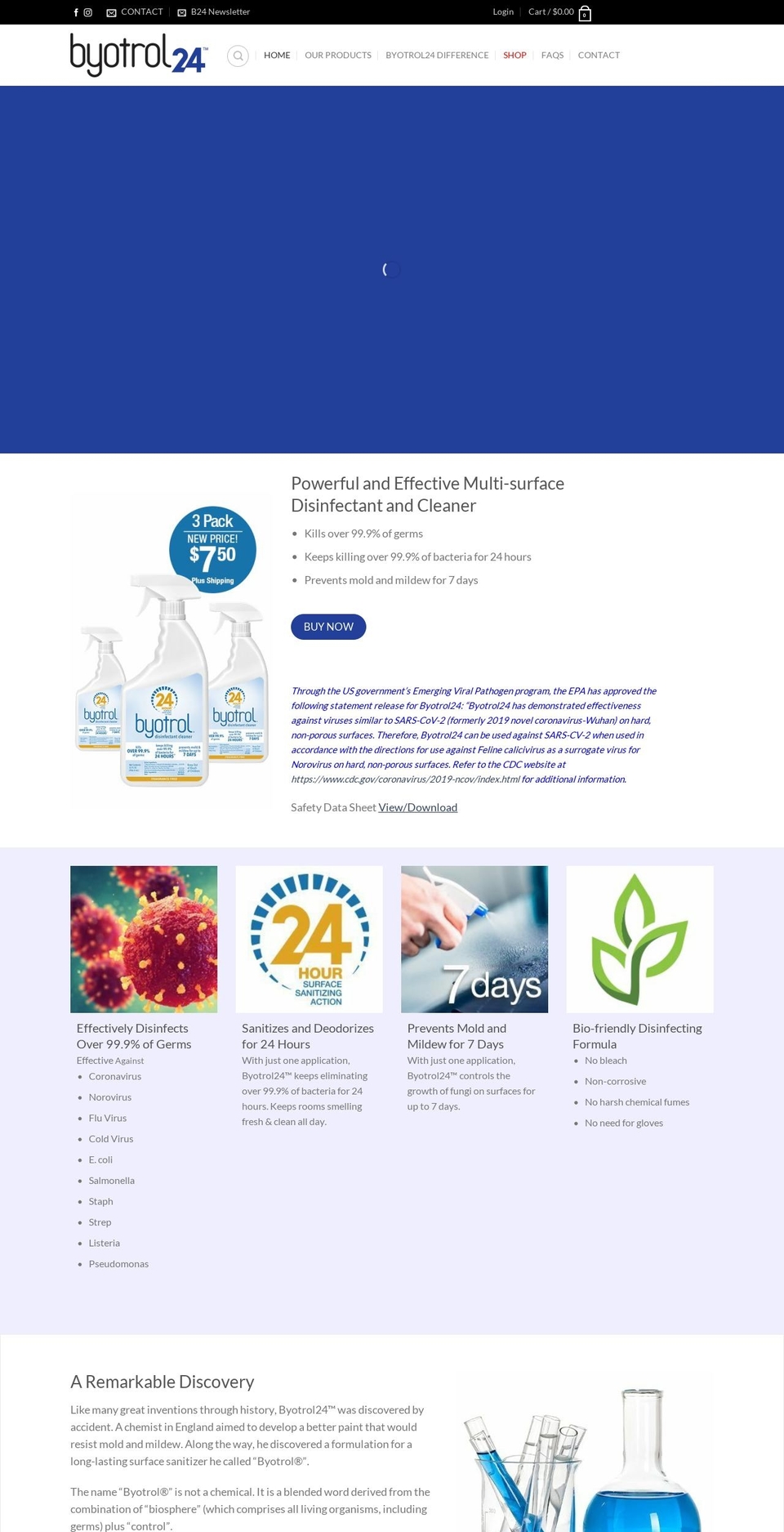 byotrol24.com — Shopify storefront screenshot