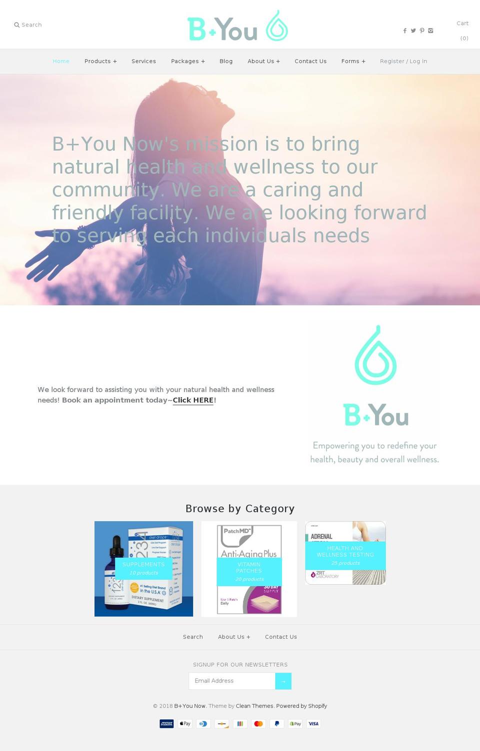 byounow.com — Shopify storefront screenshot