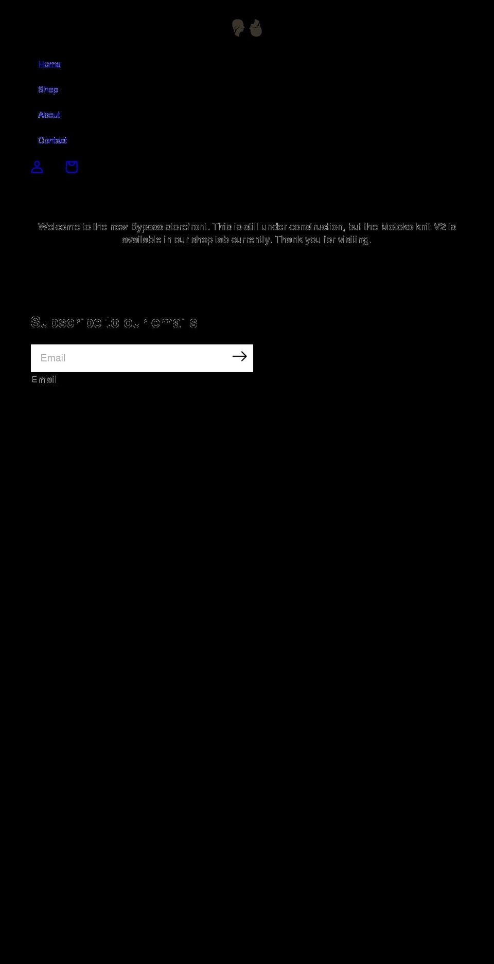 bypassclothing.com shopify website screenshot