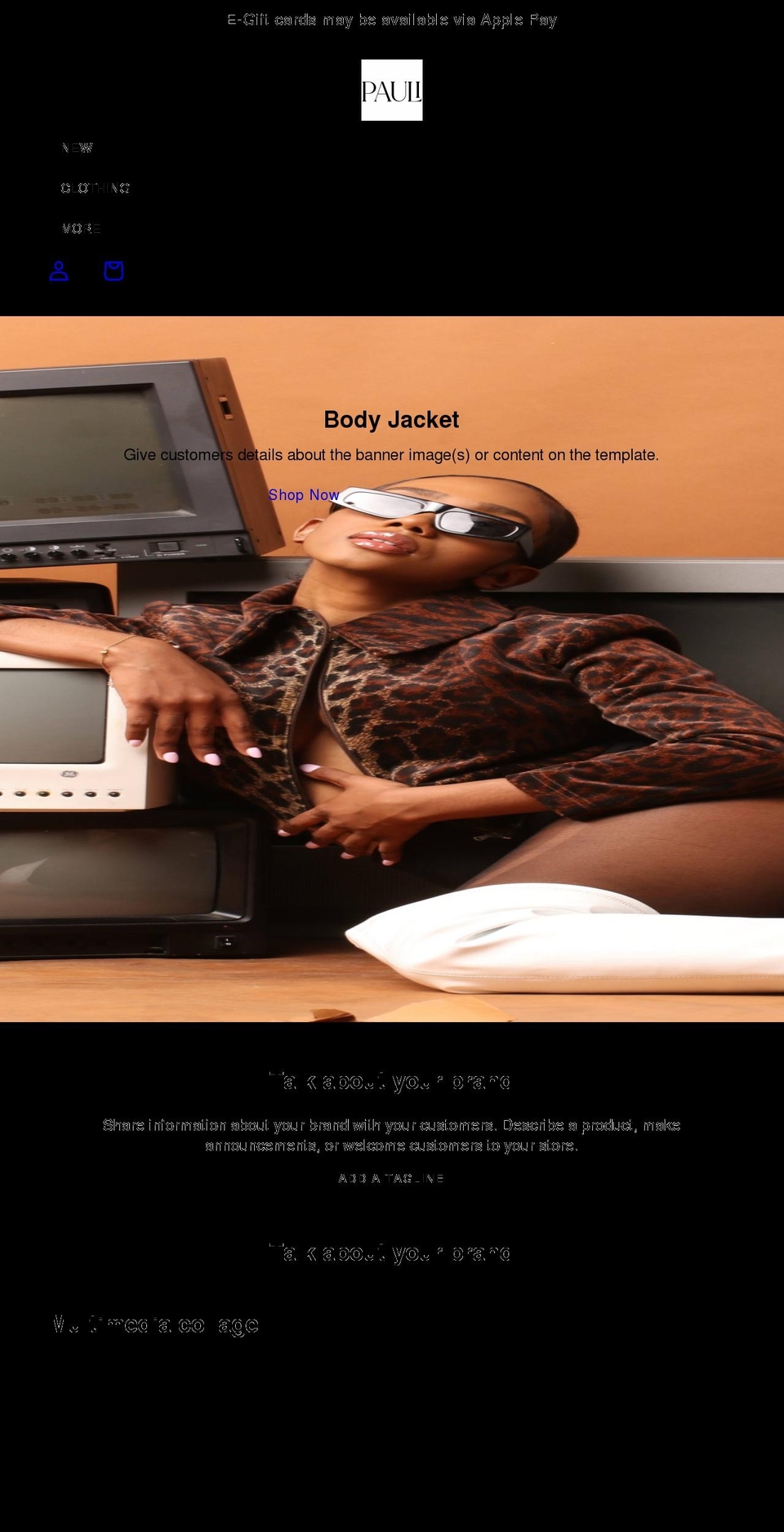 bypauli.com shopify website screenshot