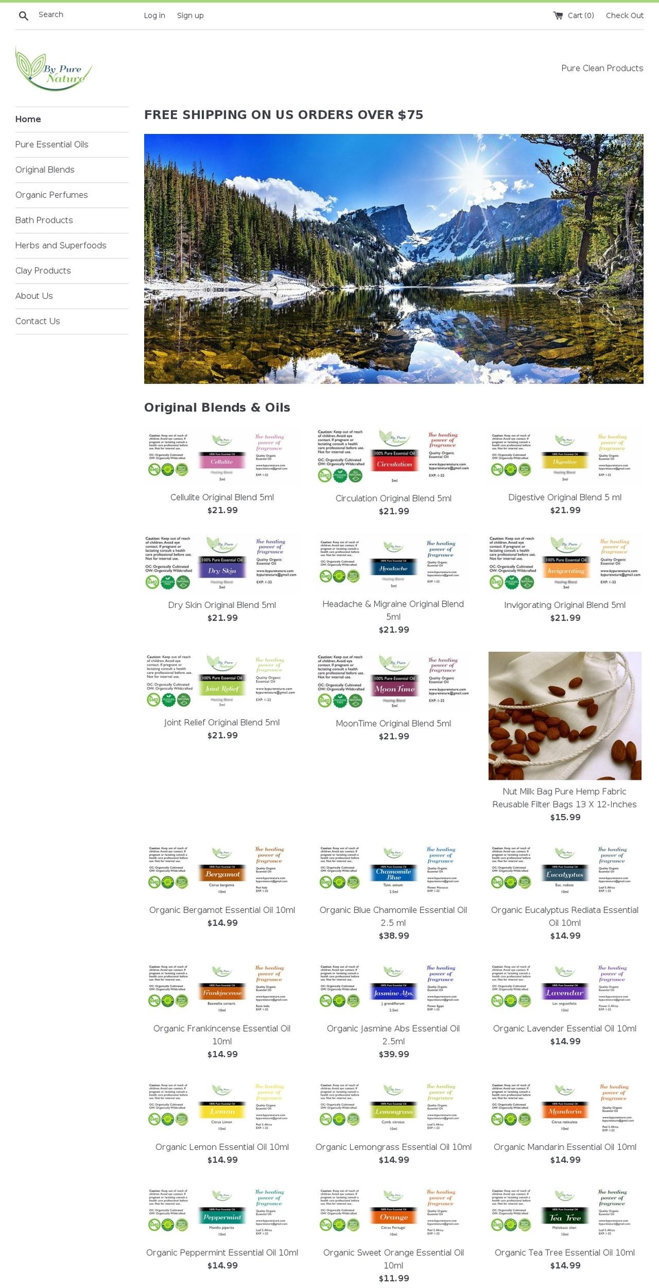 bypurenature.com — Shopify storefront screenshot