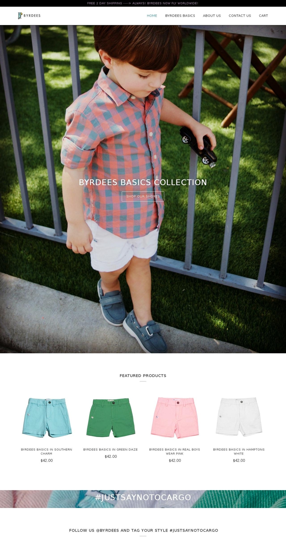 byrdees.com — Shopify storefront screenshot