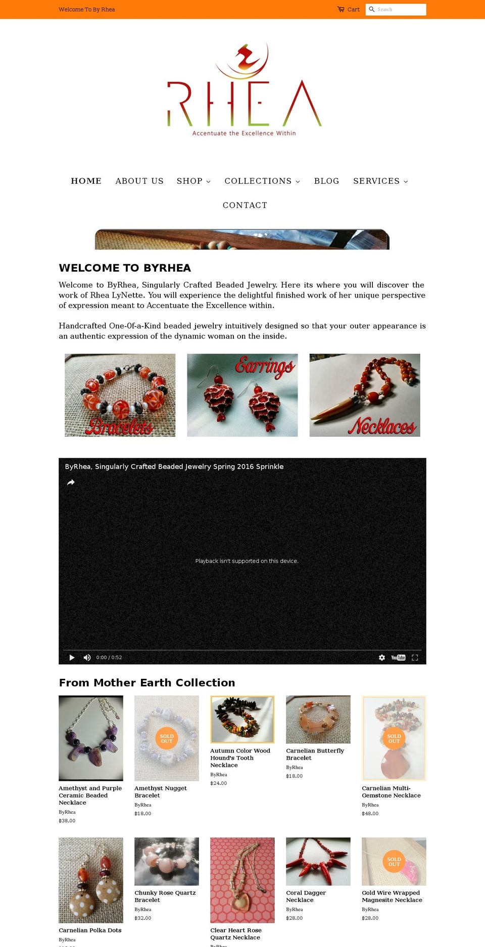byrhea.com shopify website screenshot