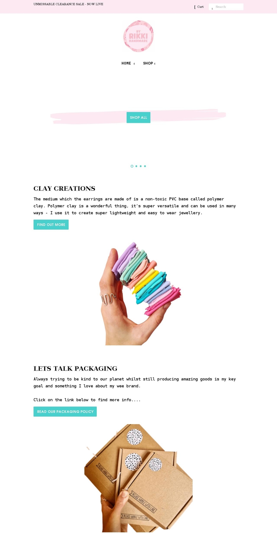 byrikkihandmade.com shopify website screenshot