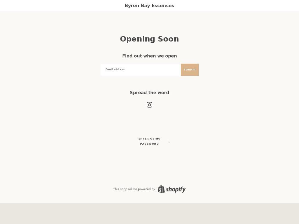 byronbayessences.com — Shopify storefront screenshot