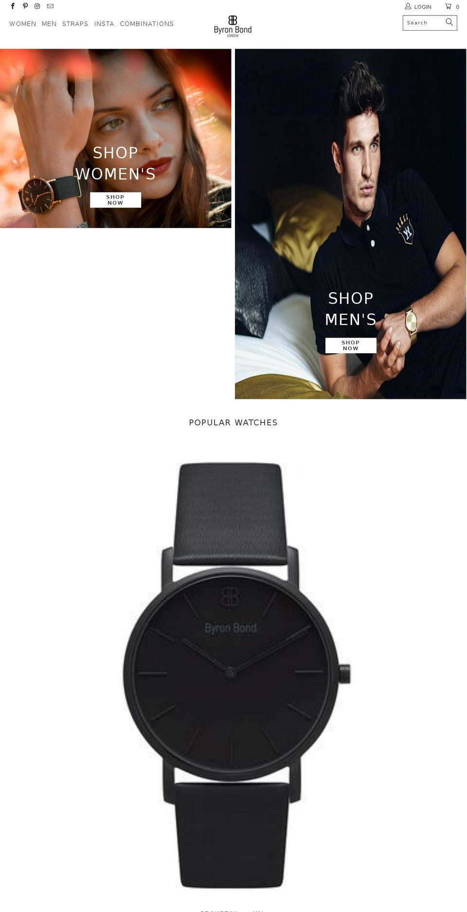 byronbond.com — Shopify storefront screenshot