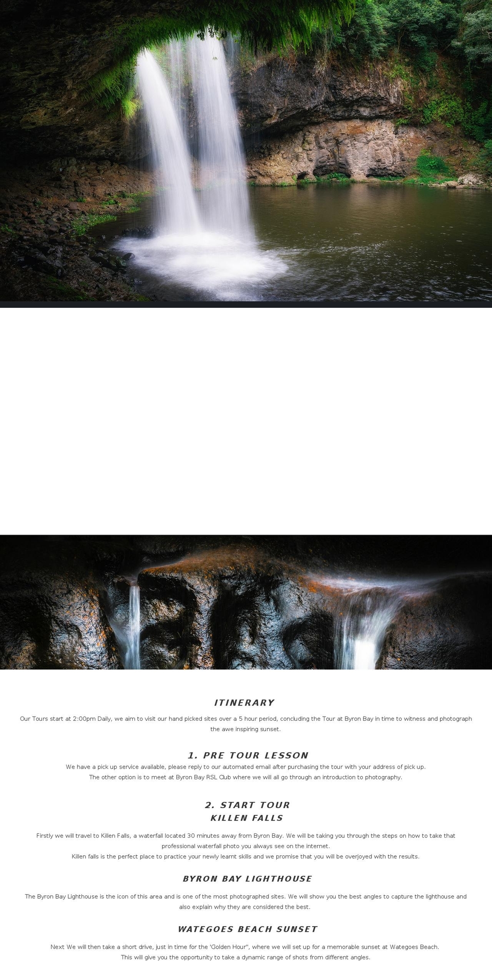 byronphotographytours.com shopify website screenshot