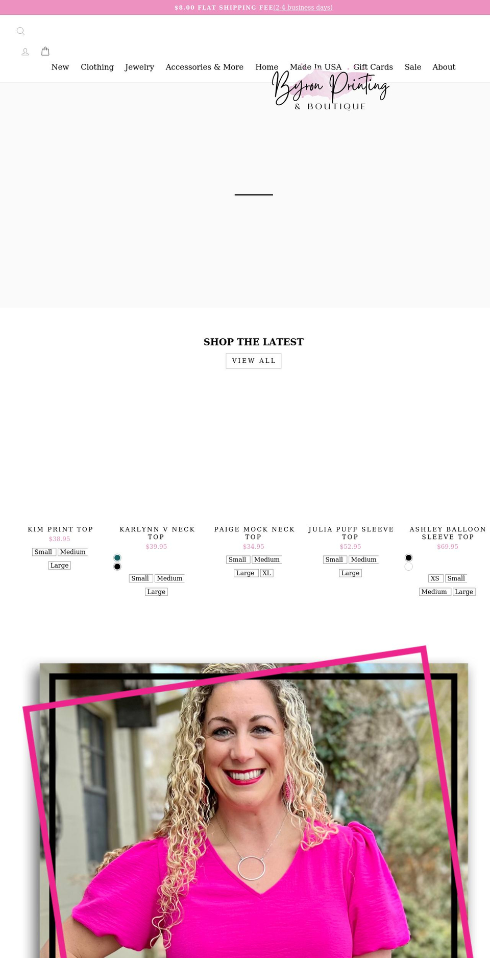 byronprinting.com shopify website screenshot