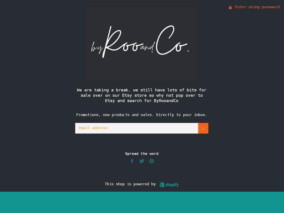 byrooandco.co.uk shopify website screenshot