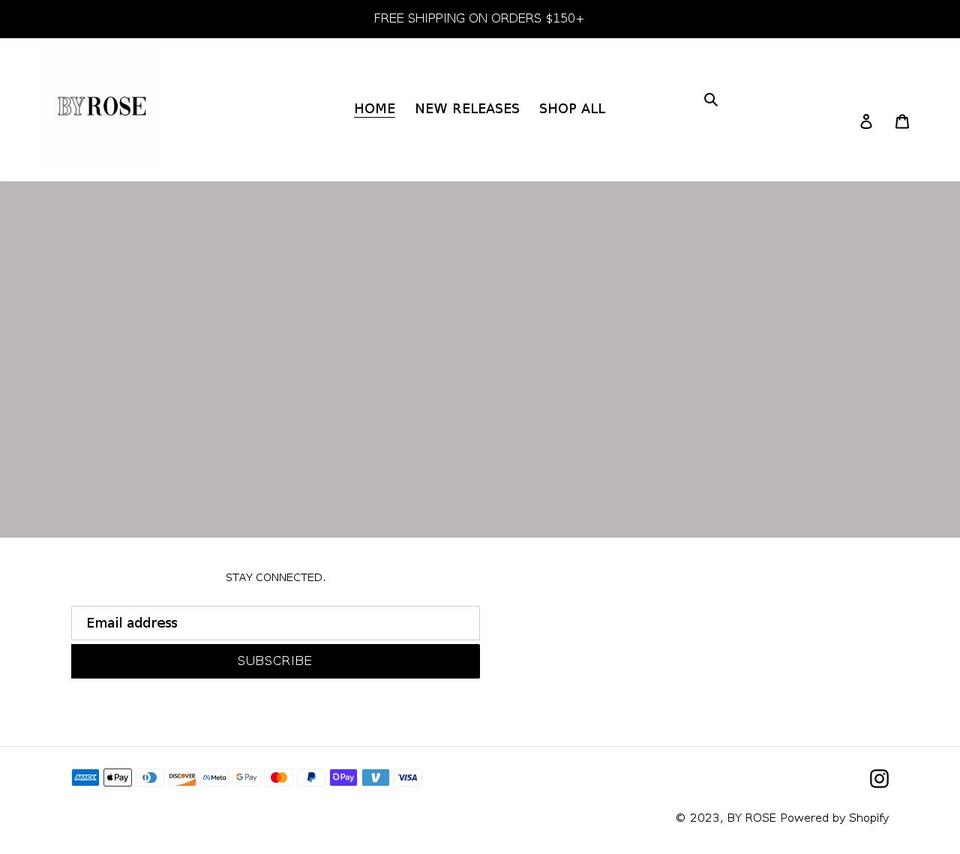 byrosebrand.com shopify website screenshot