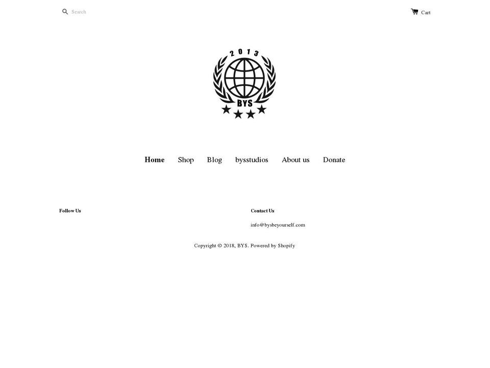 bysbeyourself.com shopify website screenshot
