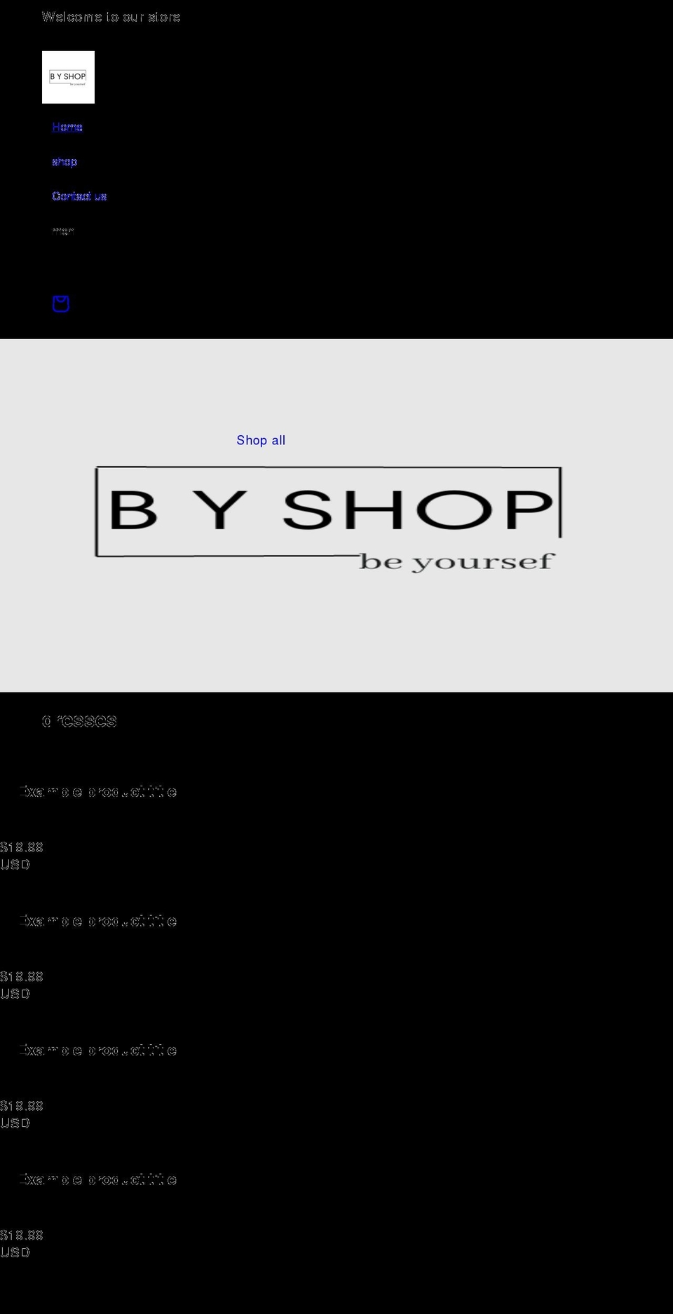 bysh.org shopify website screenshot