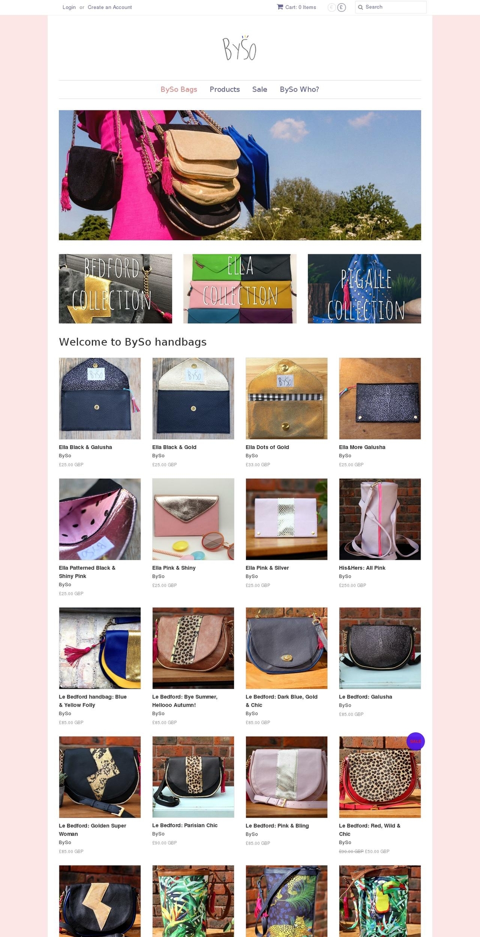 bysohini.com shopify website screenshot