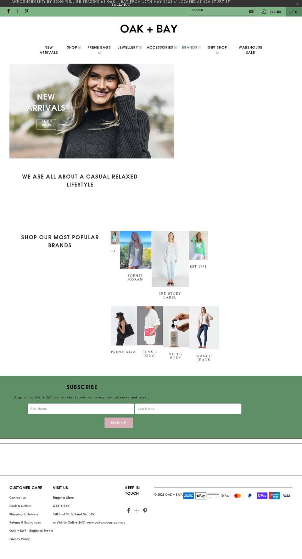 bysoho.com.au shopify website screenshot