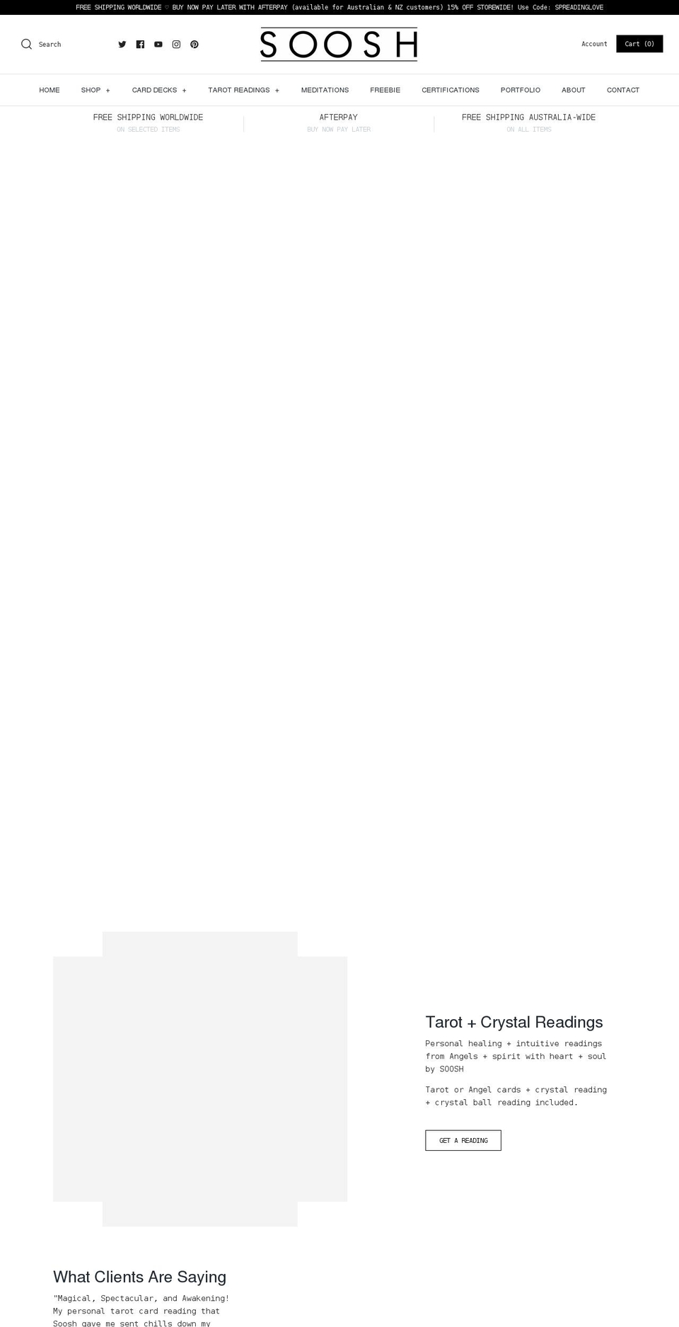 bysoosh.com.au shopify website screenshot