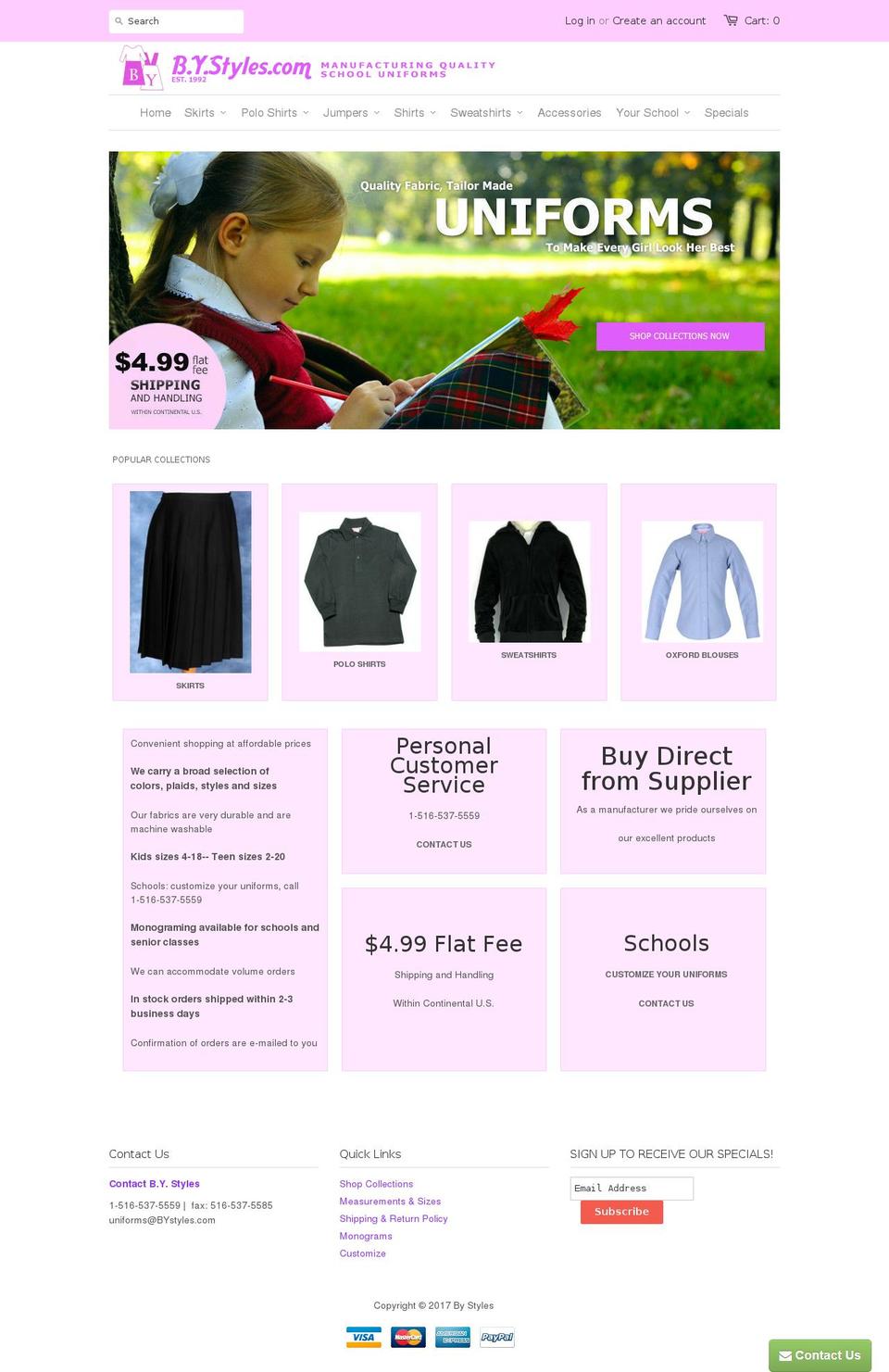 bystyles.com shopify website screenshot