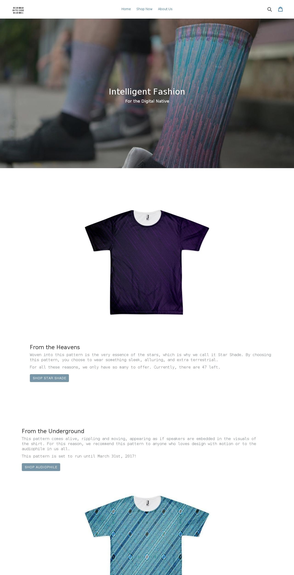 bytecodedesigns.com shopify website screenshot