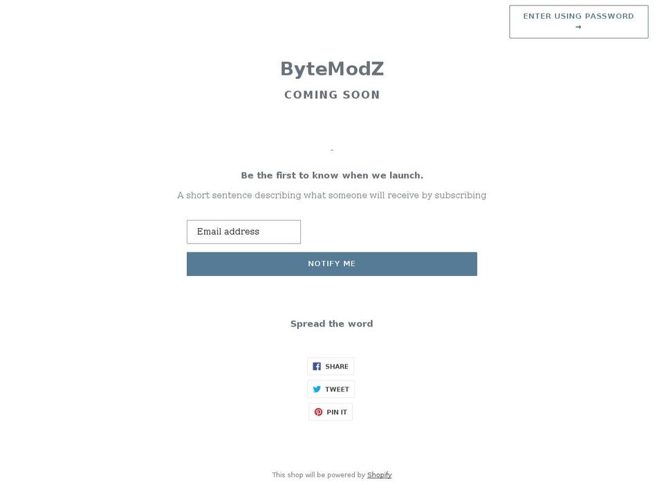 bytemodz.com shopify website screenshot