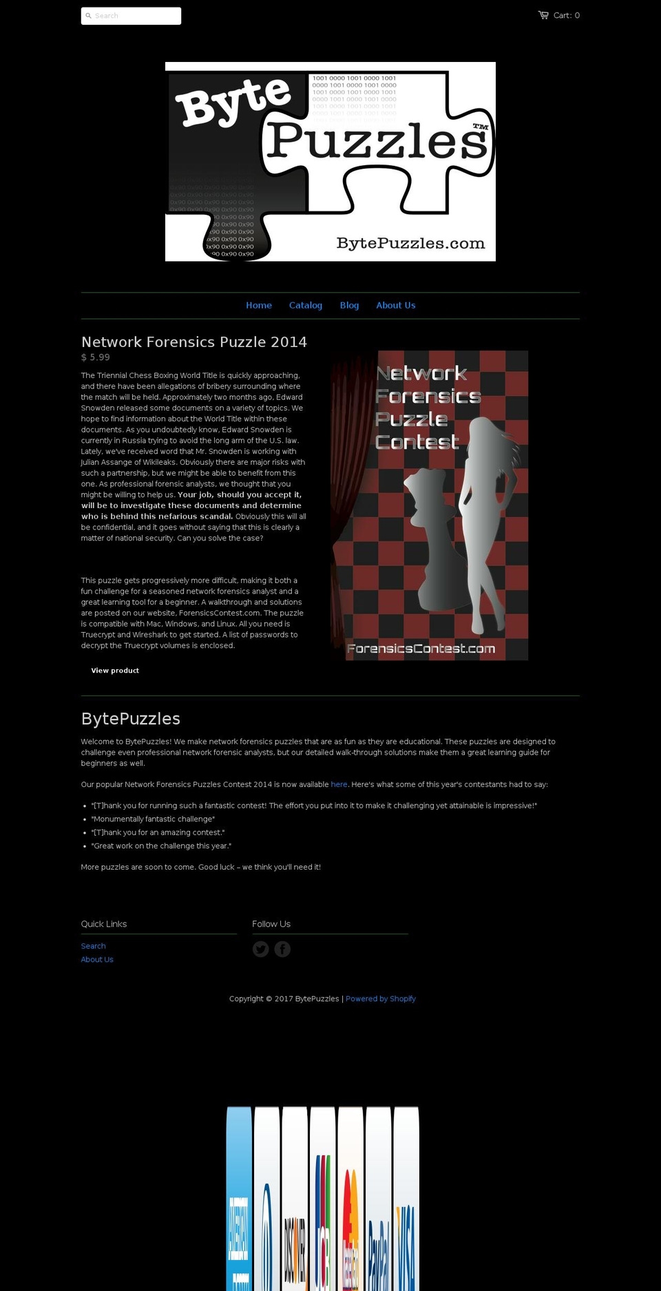 bytepuzzles.com shopify website screenshot