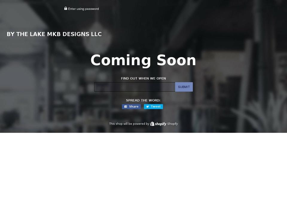 bythelakemkbdesigns.com — Shopify storefront screenshot