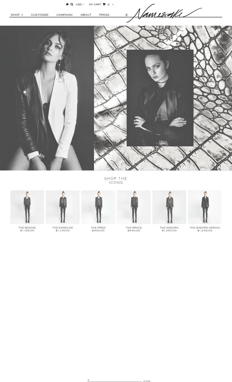 bythenamesake.com shopify website screenshot