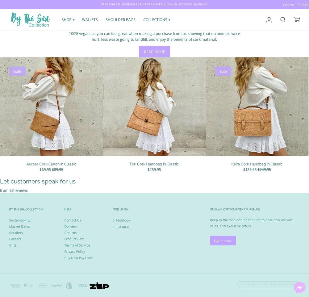 bytheseaco.com — Shopify storefront screenshot
