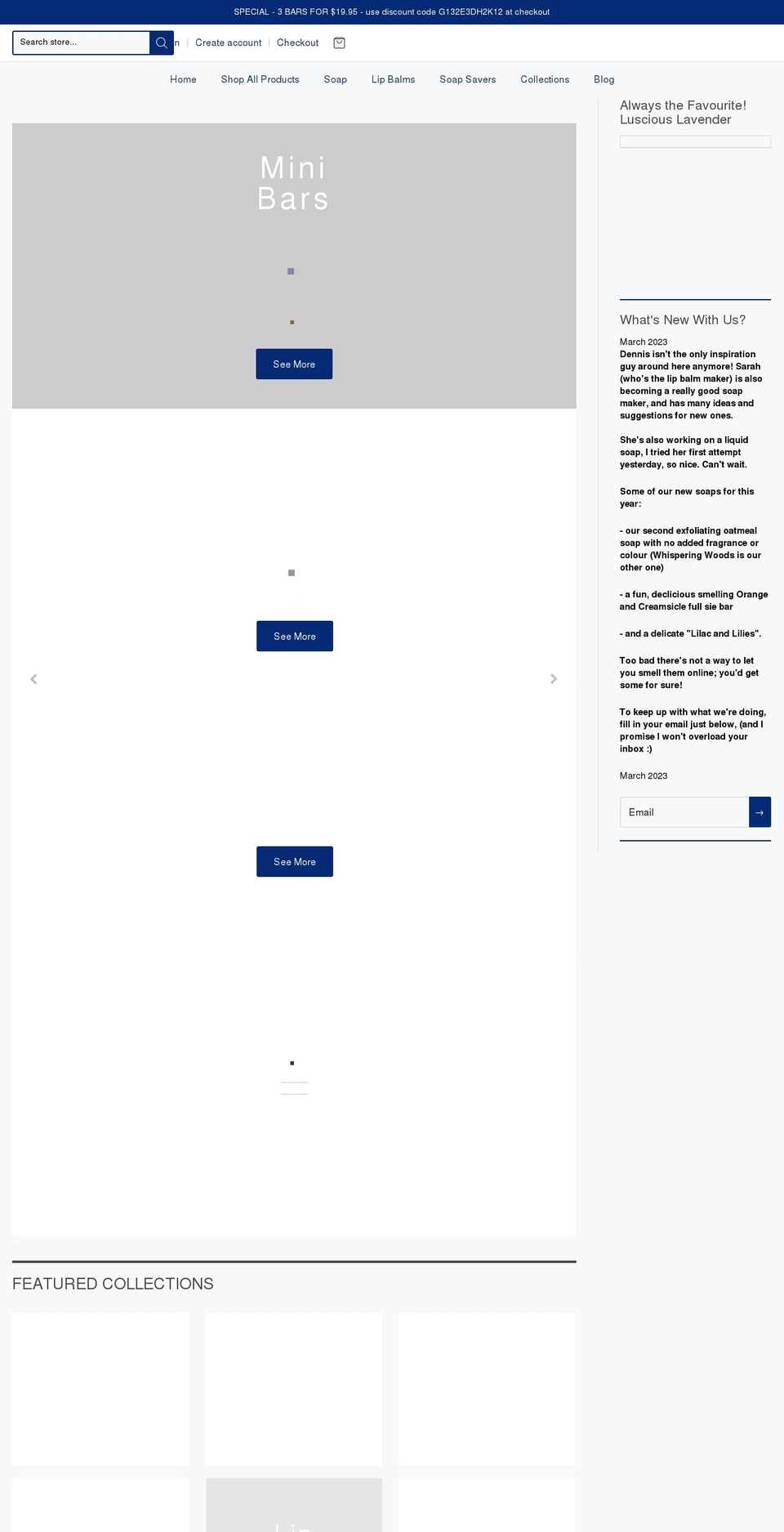 bytheseasoapshoppe.com shopify website screenshot