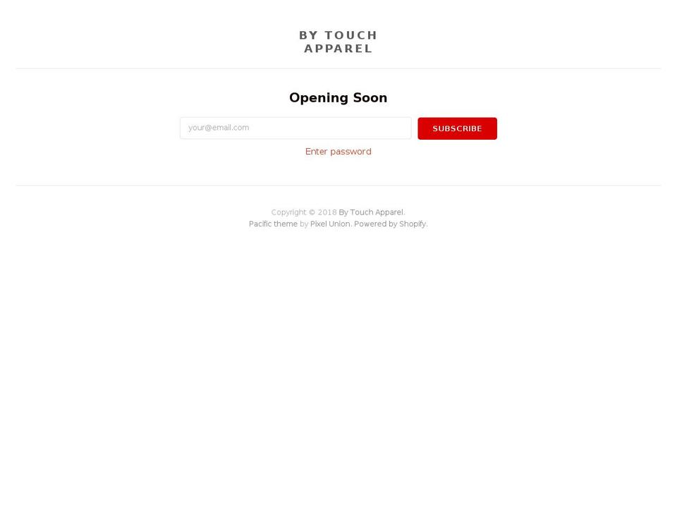 bytoucha.com — Shopify storefront screenshot