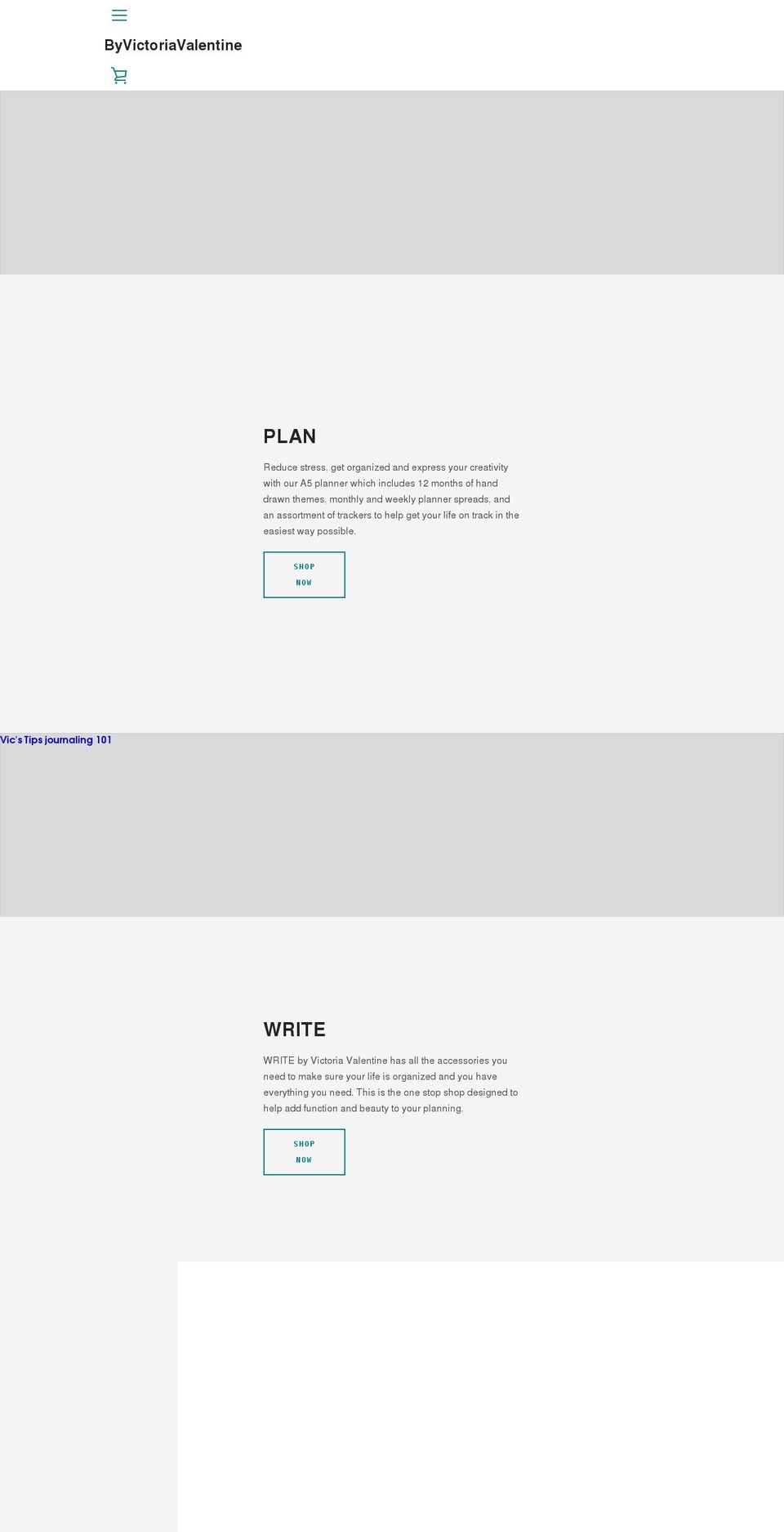 byvictoriavalentine.com shopify website screenshot