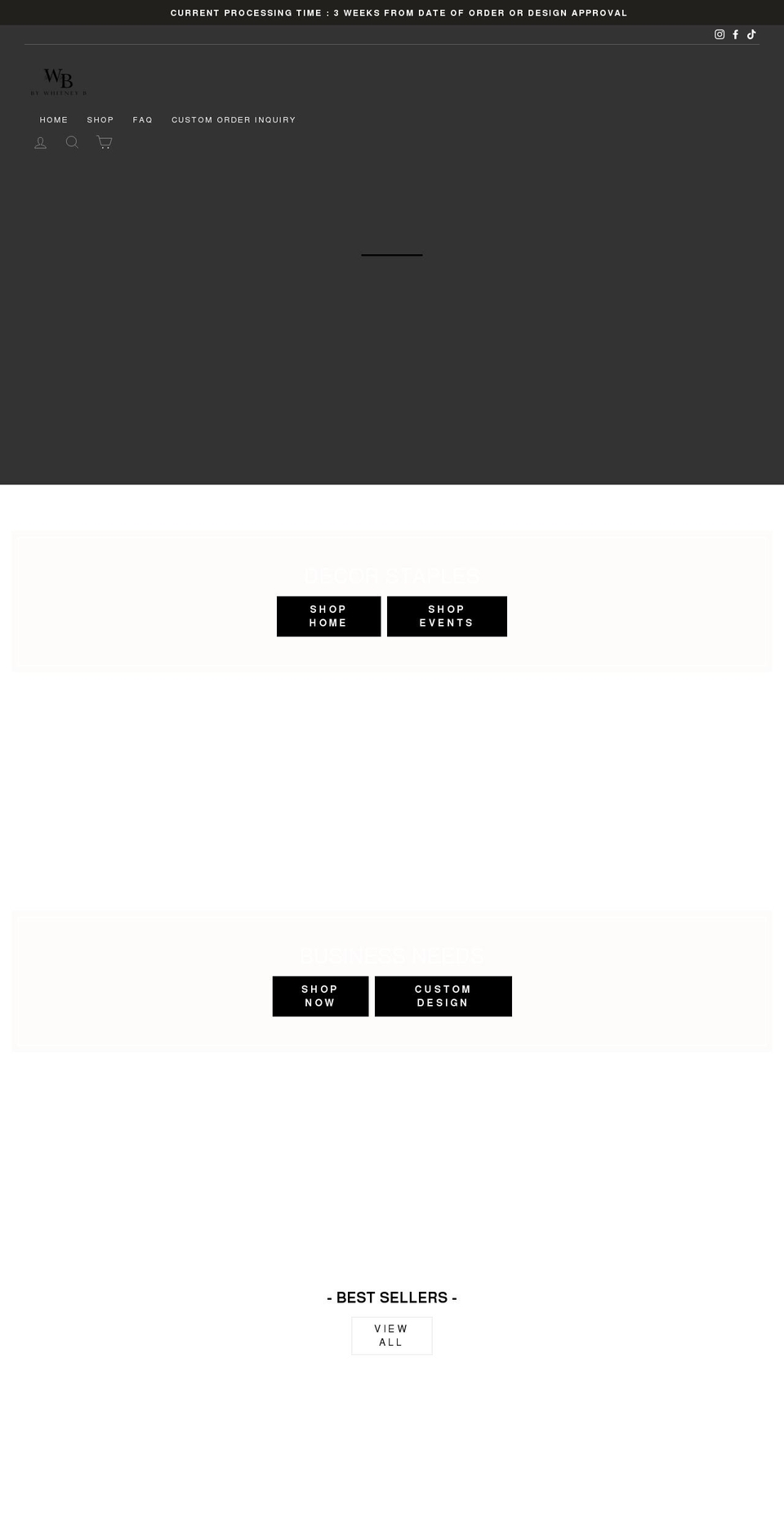 bywhitneyb.com shopify website screenshot