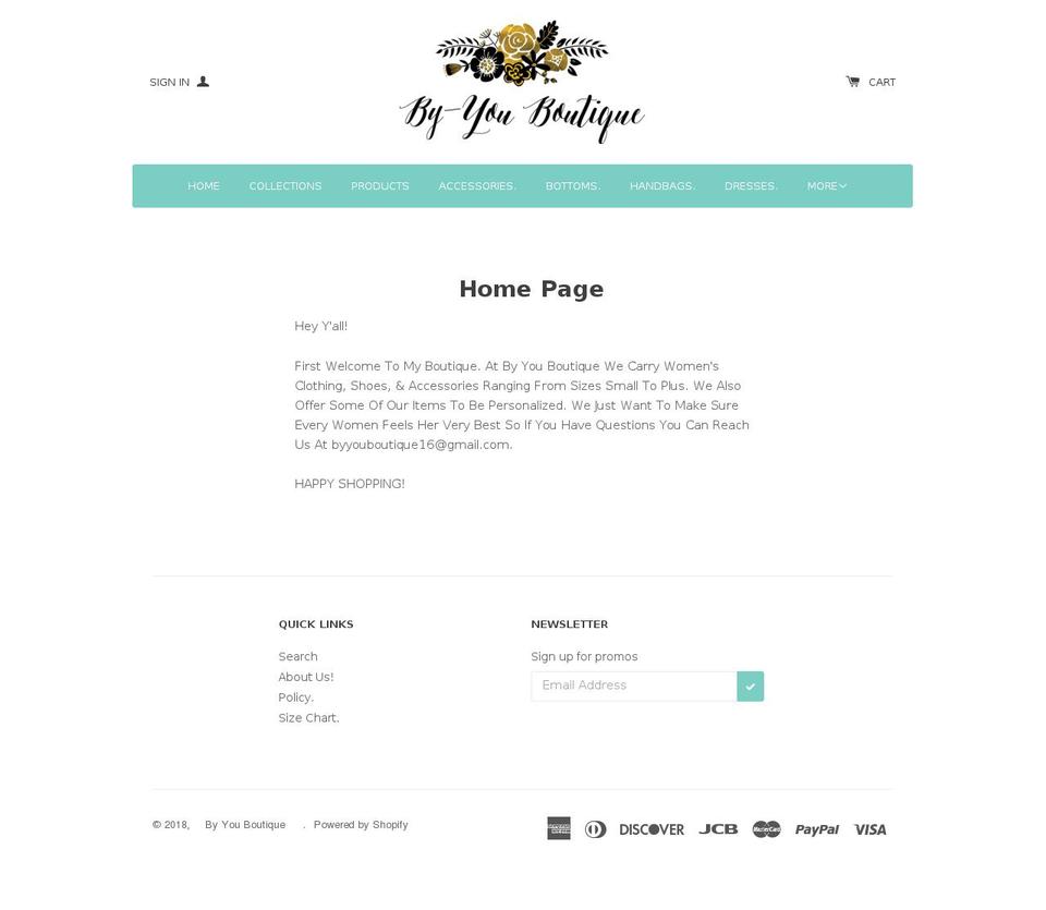 byyouboutique.com — Shopify storefront screenshot