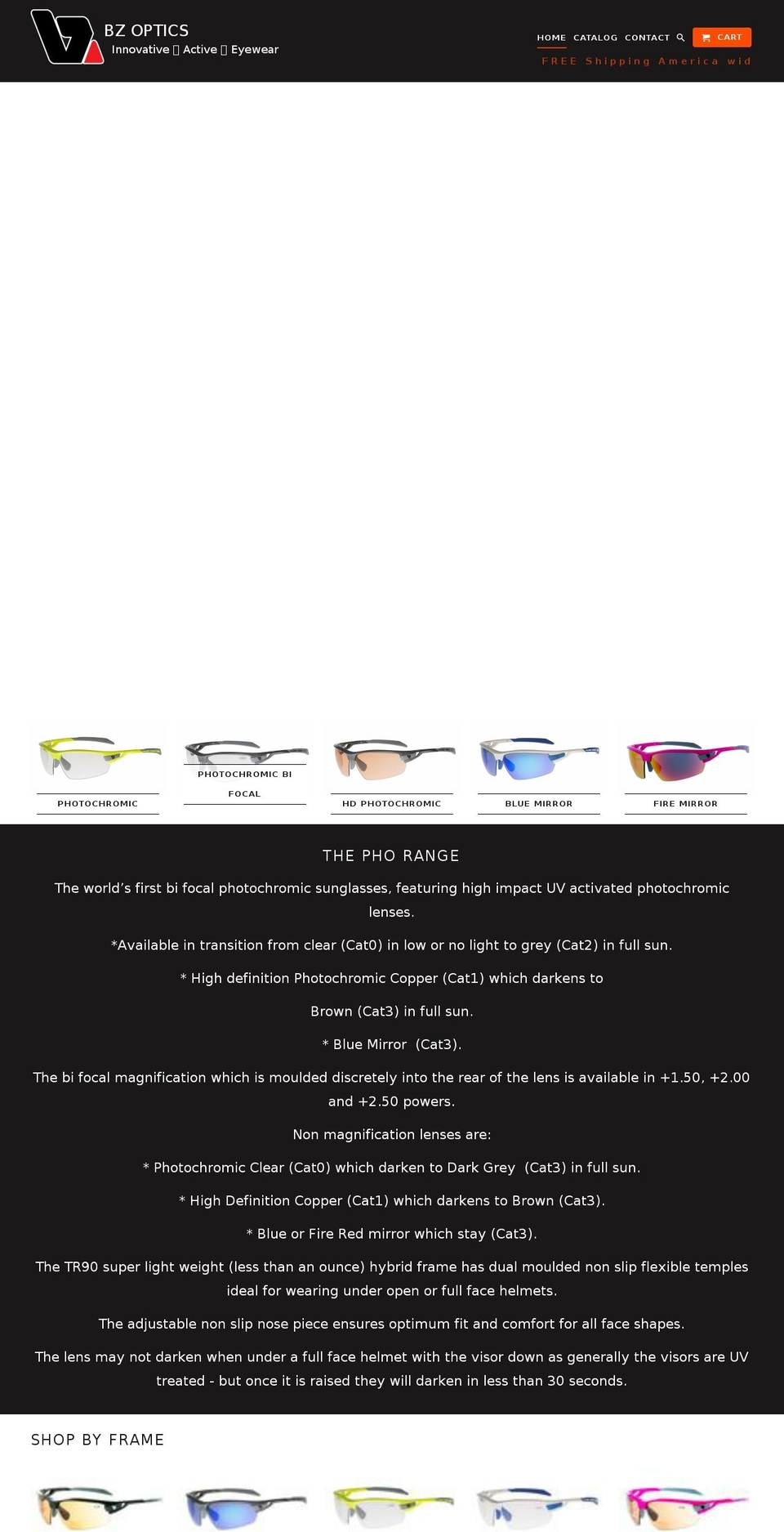 bzopticsus.com shopify website screenshot