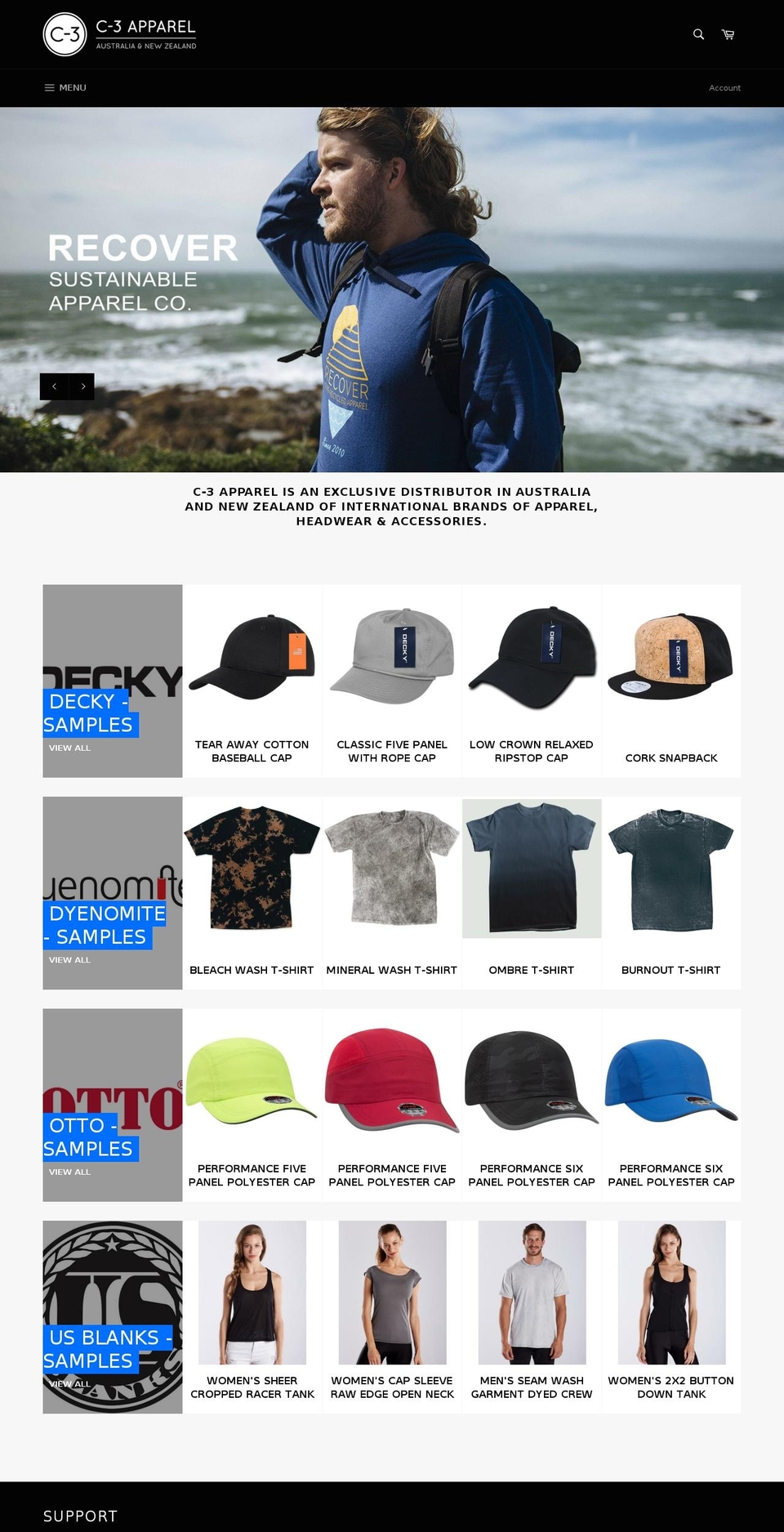 c-3apparel.com.au shopify website screenshot