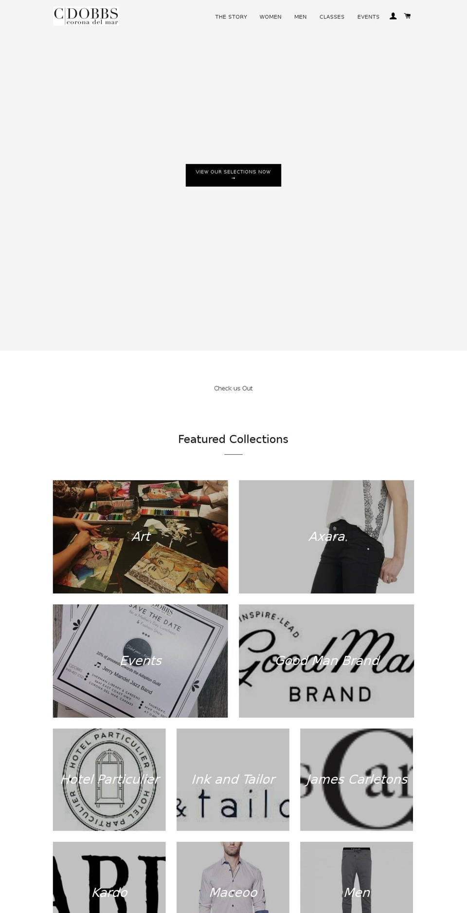 c-dobbs.com shopify website screenshot