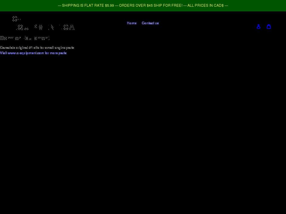 c-equipment.ca shopify website screenshot