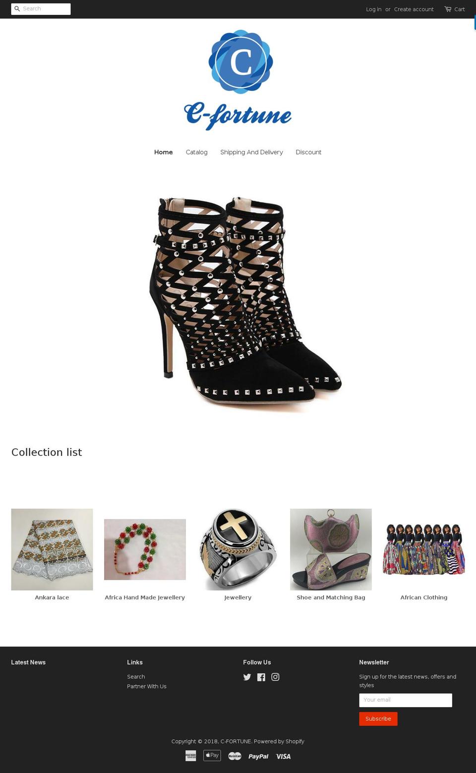 c-fortune.com — Shopify storefront screenshot