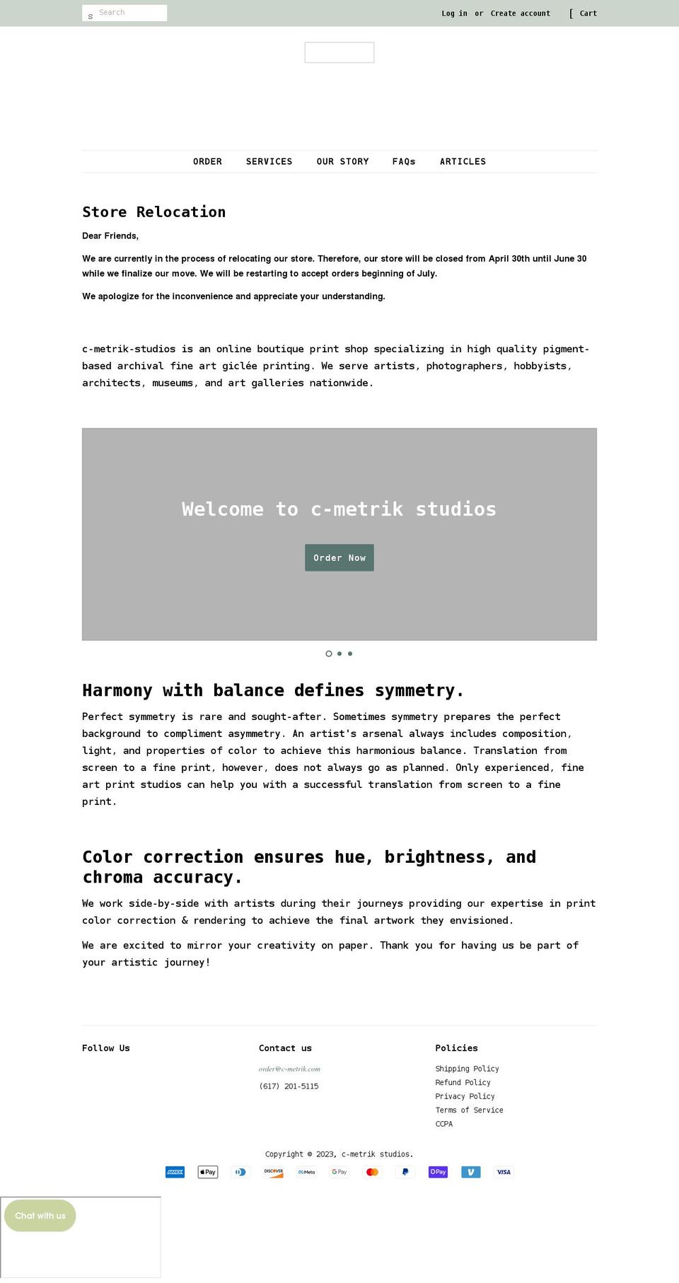 c-metrik.com shopify website screenshot