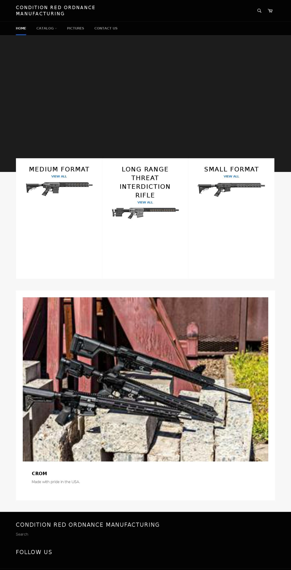 c-r-o-m.com — Shopify storefront screenshot