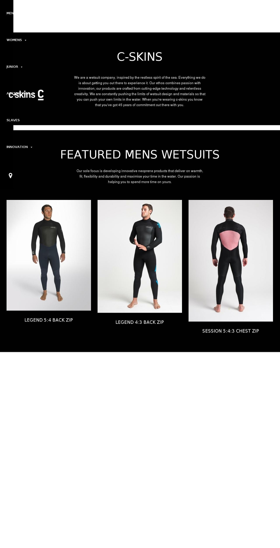 c-skins.net shopify website screenshot