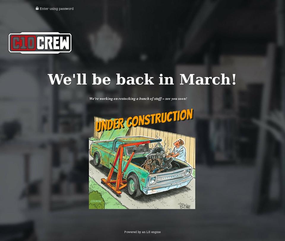 c10crew.com shopify website screenshot
