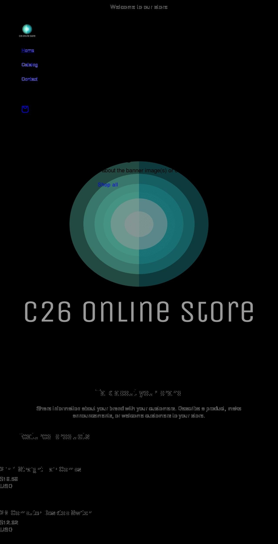 c26.shop shopify website screenshot