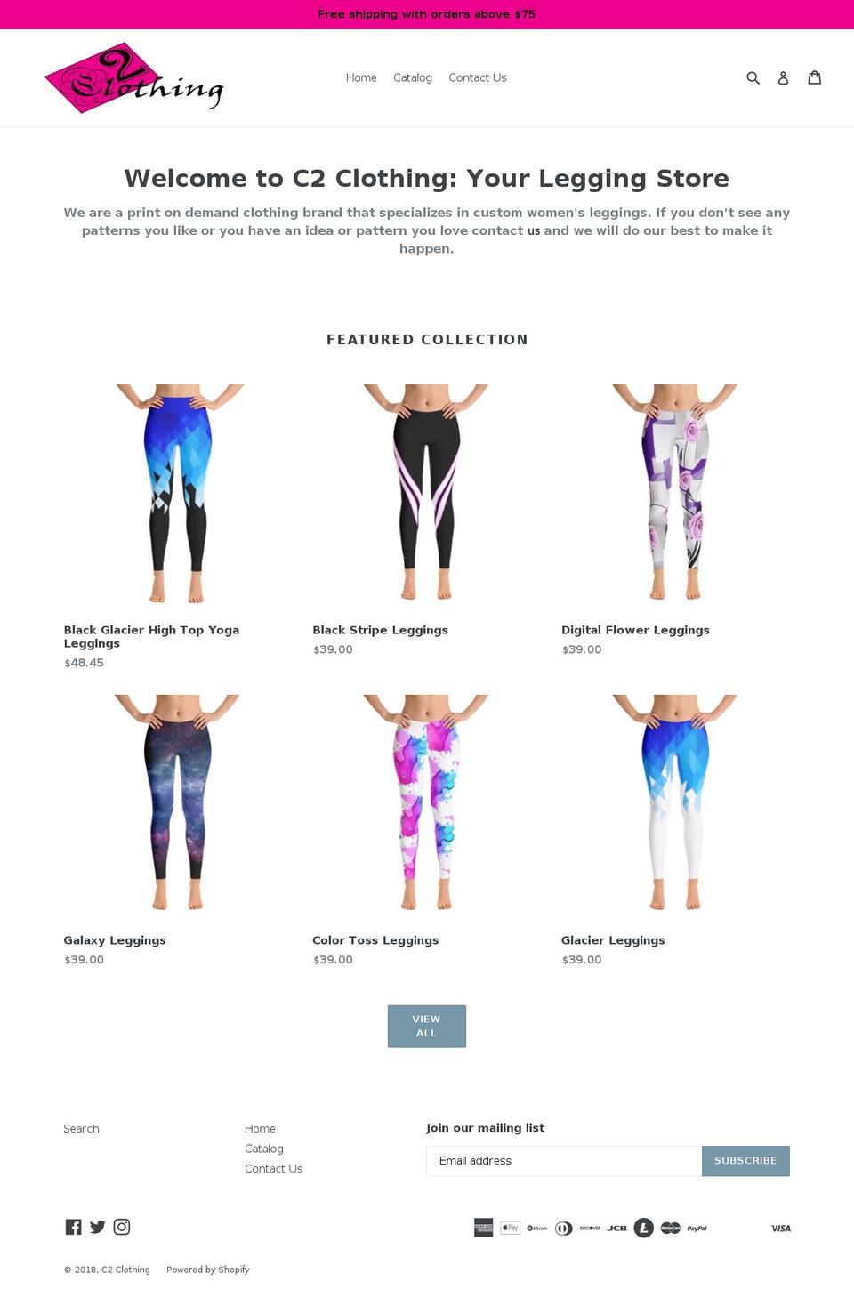 c2clothing.com — Shopify storefront screenshot
