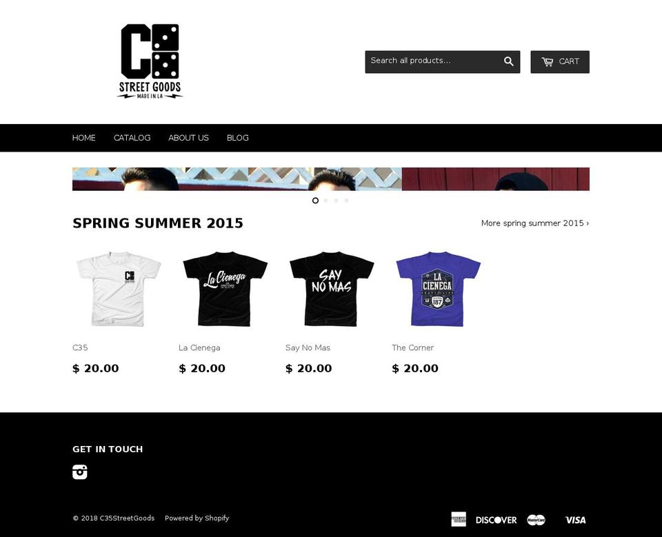 c35streetgoods.com — Shopify storefront screenshot