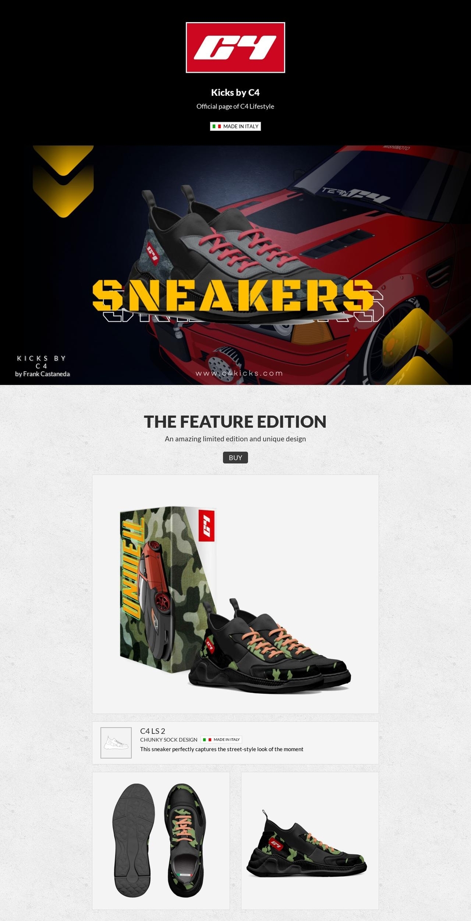 c4kicks.com — Shopify storefront screenshot