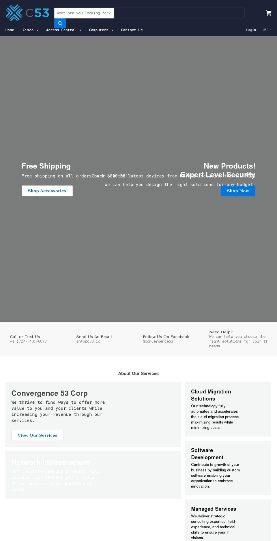 c53.io shopify website screenshot